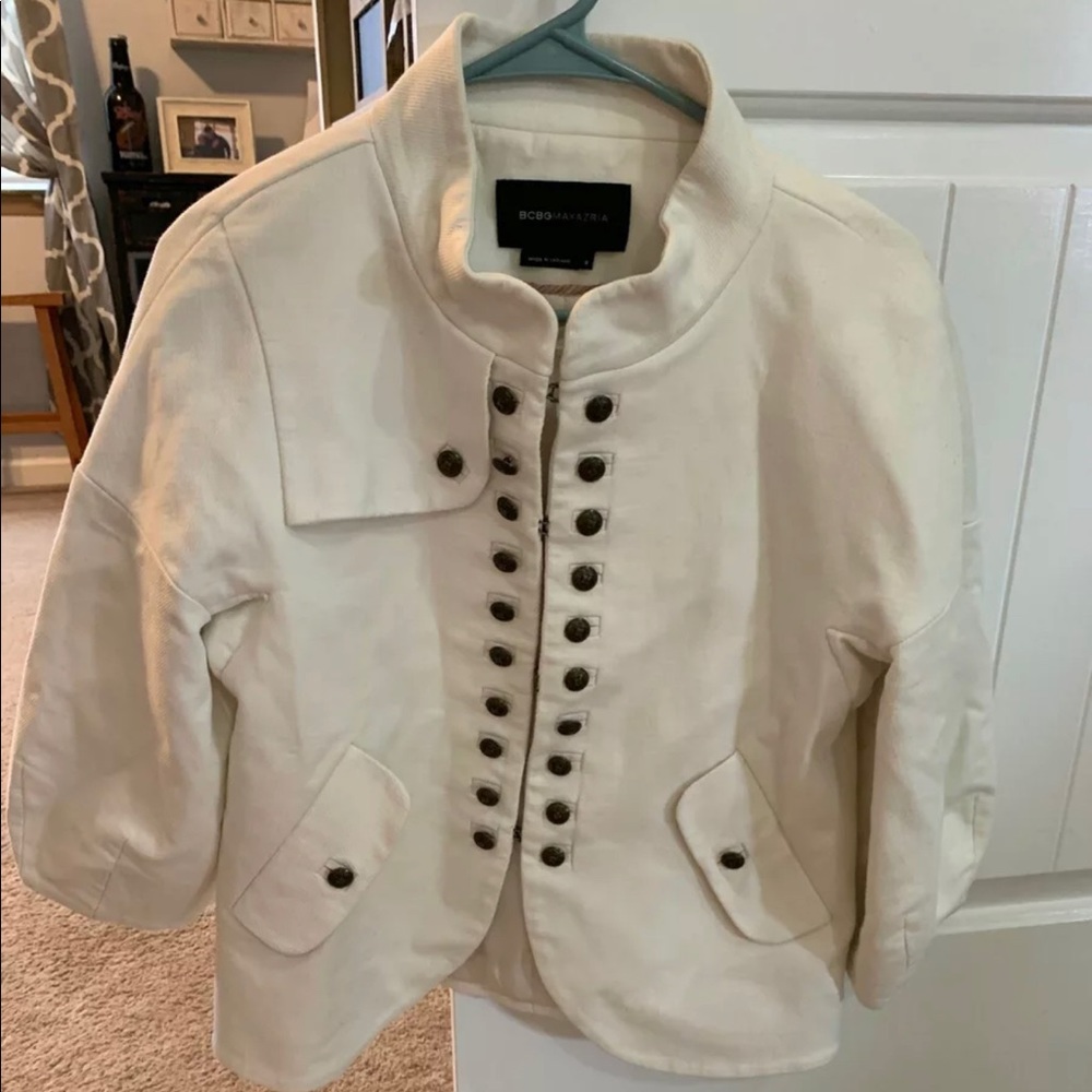 BCBG military style jacket